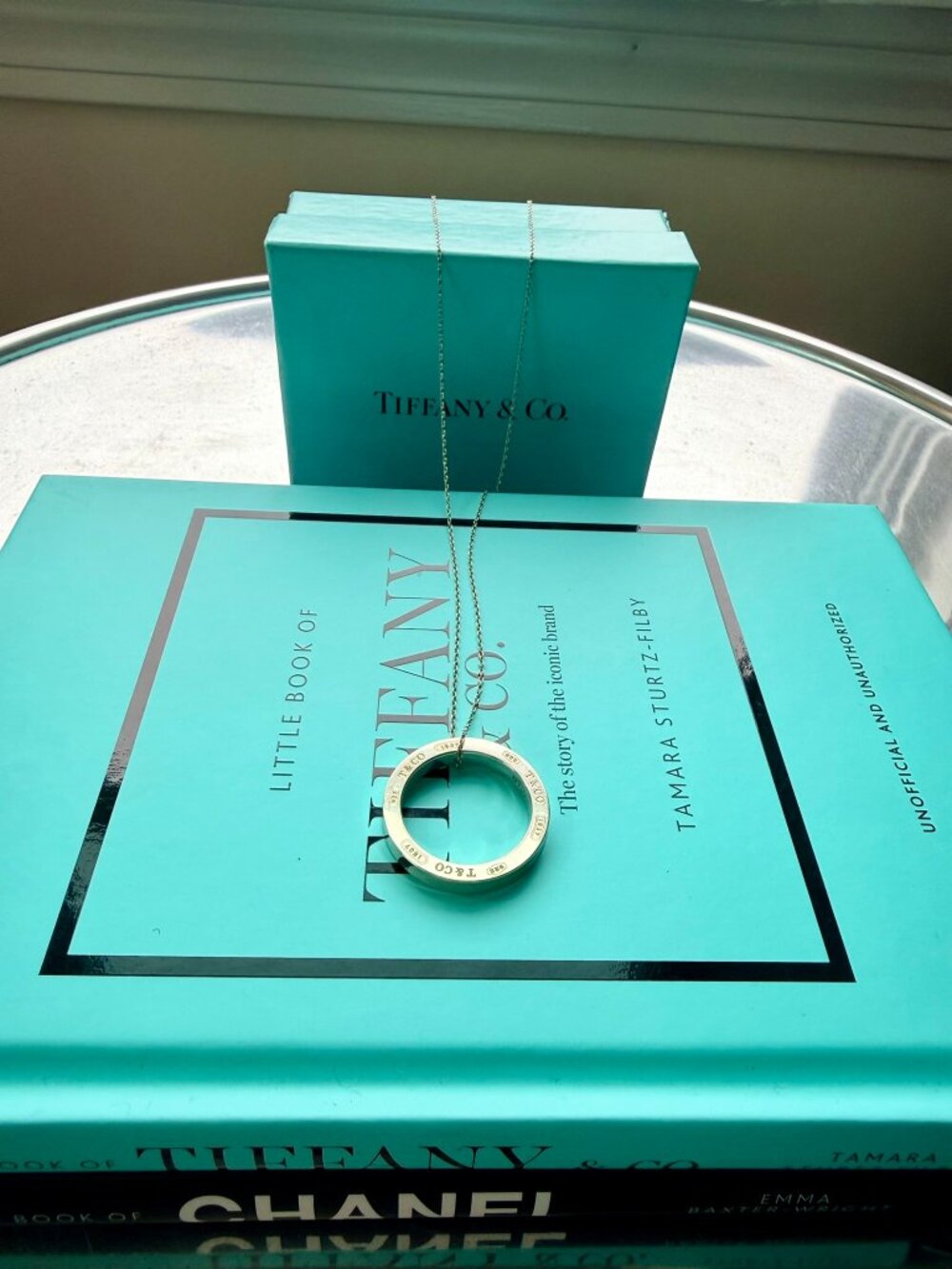 Tiffany & Co. 1837 Round Circle Ring Necklace